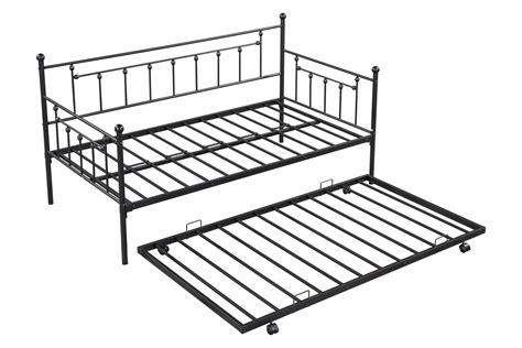 Metal Twin Size Daybed With Trundle - Cool Toddler Beds