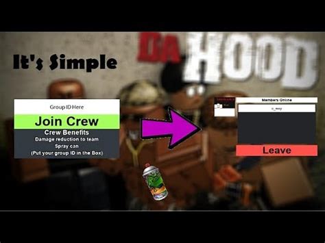 Roblox Da Hood Crew Id Recipes