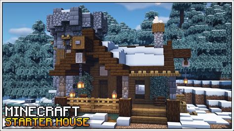 Minecraft: How to Build a Winter Medieval Starter House [Tutorial ...