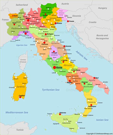 Italy Map - Geography and Facts | Discover Italy with Detailed Maps