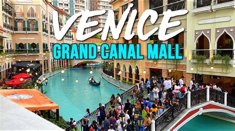 VENICE GRAND CANAL MALL of the PHILIPPINES! Most Beautiful Mall in ...