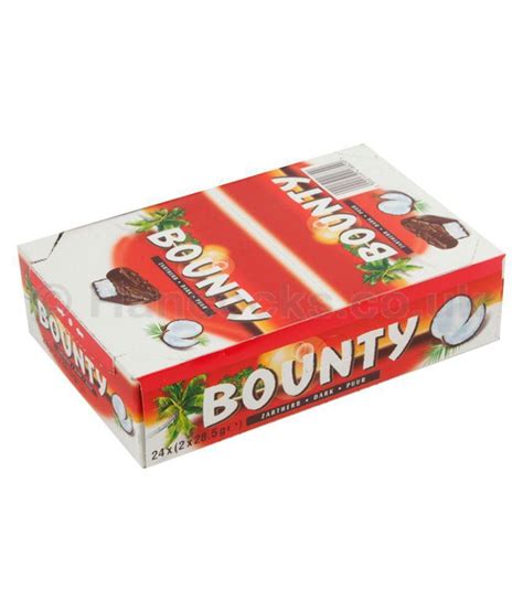 Bounty Twin Bars Dark Chocolate Box of 24 packs 1344 gm: Buy Bounty ...