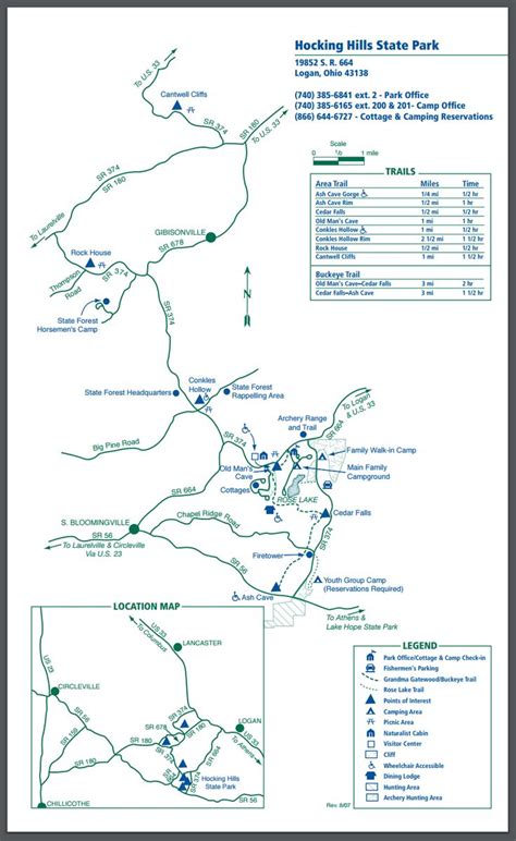 a map showing the location of many different parks