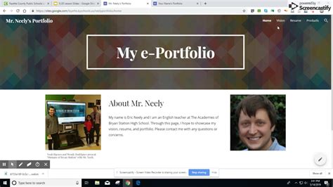 Create an e-Portfolio on Google Sites - YouTube