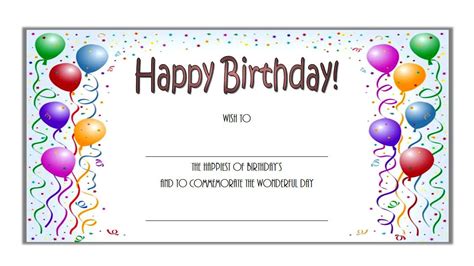 Birthday Certificate Templates Free Printable - PRINTABLE TEMPLATES