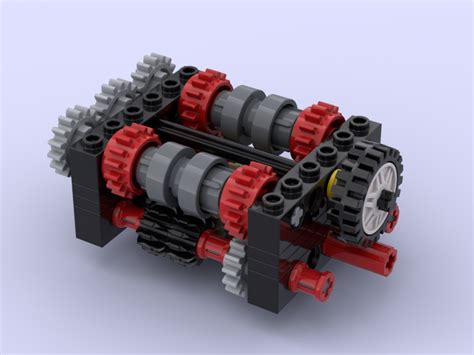 LEGO MOC 4 speed gearbox - The best gearbox ever made by noggels ...