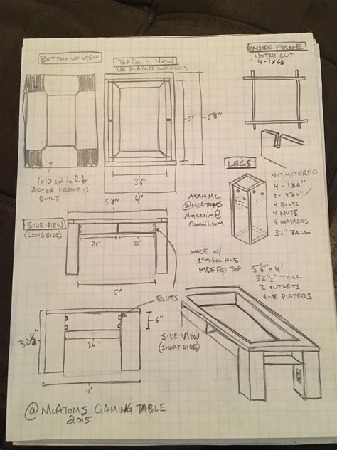 diy gaming table plans - Shemeka Jeffries