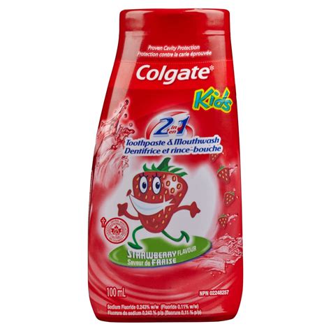 Colgate Kids Strawberry Smash Strawberry Fluoride Toothpaste 100 ml ...