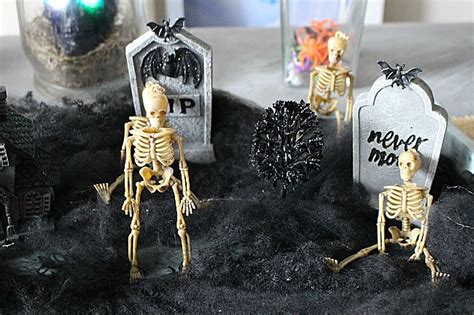 Spooky Skeleton Graveyard-Halloween Decor Blog Hop - Our Crafty Mom