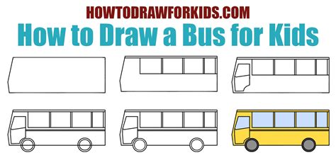 How to Draw a London Bus Step by Step - Maher Wasublivis