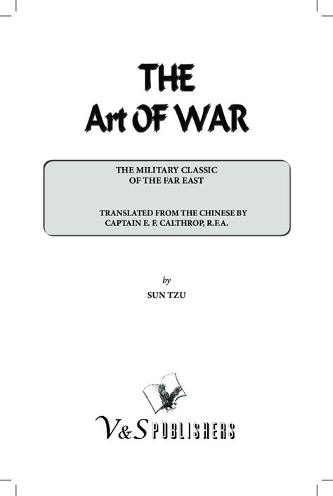 Download The Art of War by Sun Tzu PDF Online