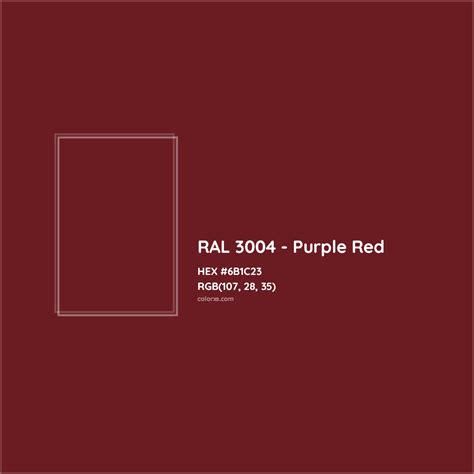 About RAL 3004 - Purple Red Color - Color codes, similar colors and ...