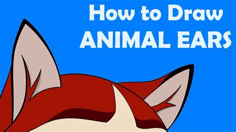 How to Draw ANIMAL EARS - YouTube