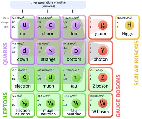 2.: A schematic overview of the particles and interactions of the ...