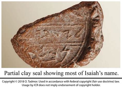 Archaeological Evidence for Prophet Isaiah | The Institute for Creation ...