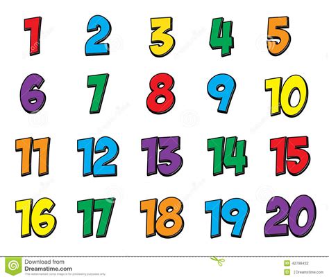 Numbers 1 To 10 Clipart | Free download on ClipArtMag