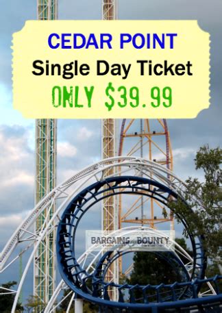 Cedar Point Ticket Sale: $39.99 for one day admission in 2015 ...