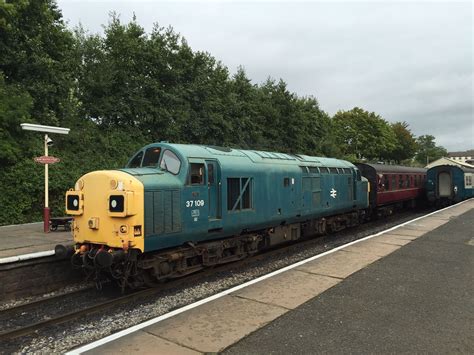 Class 37 diesel electric 37 109 seen at Bury Bolton Street station on ...