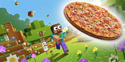 Minecraft Player Creates Gigantic Pizza