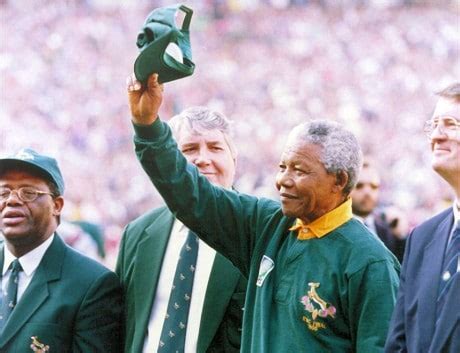 Nelson Mandela seized the opportunity of the Rugby World Cup 1995