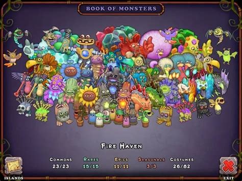 My Singing Monsters (MSM) Fire Haven Breeding Chart Guide - Games Finder