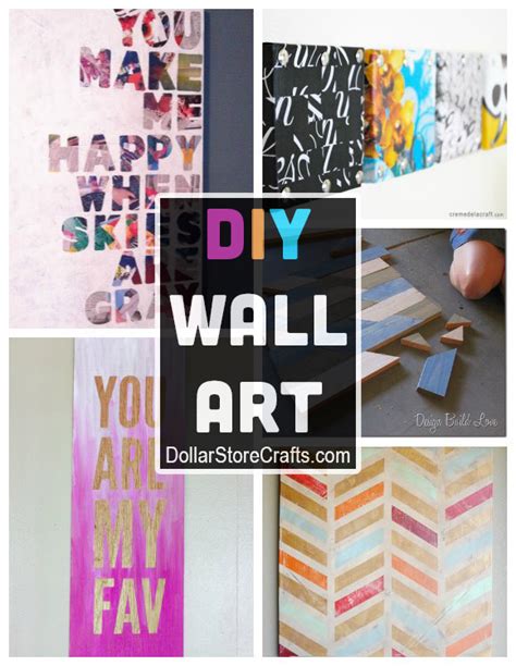 10 DIY Wall Art Ideas from Recycled Materials » Dollar Store Crafts