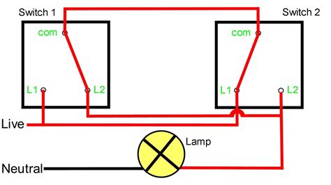 2 Way Light Switch Wiring Diagram Uk