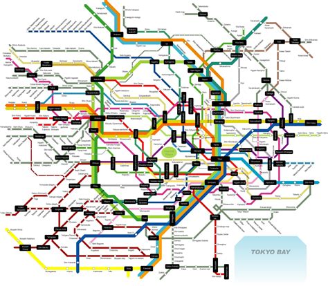 Tokyo Subway Map - Tokyo Japan • mappery