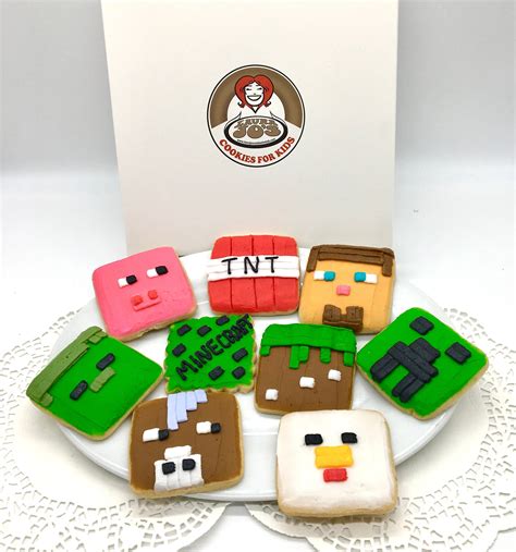 Buttercream Iced Minecraft Sugar Cookies Ships FREE - Etsy