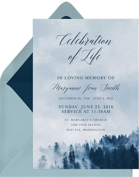 Celebration Of Life Invitations Templates Free - FREE PRINTABLE TEMPLATES