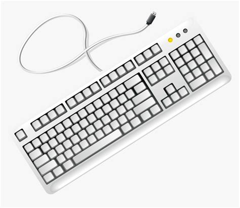 Computer Clip Art Transprent Png Free - Computer Keyboard Clipart Black ...