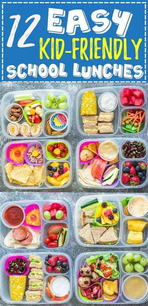 50+ School Lunch Ideas | Healthy & Easy School Lunches | Kid-Friendly