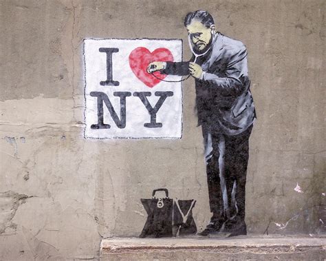 Banksy I Love NY Banksy Street Art New York Graffiti Banksy - Etsy France