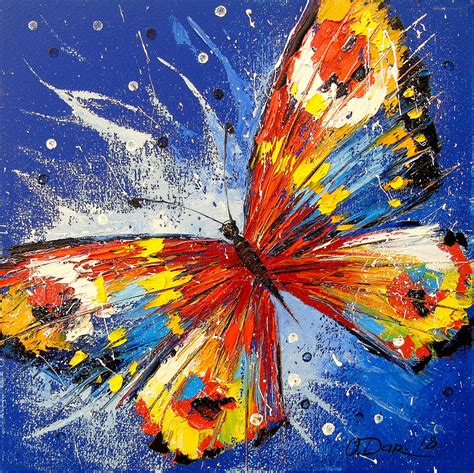 Mariposa Pintura de Olga Darchuk - Jose Art Gallery