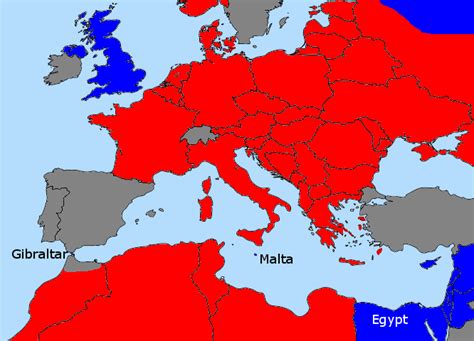 Political Map WWII Mediterranean | AllAboutLean.com