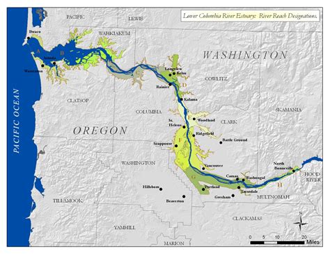 Columbia River Map