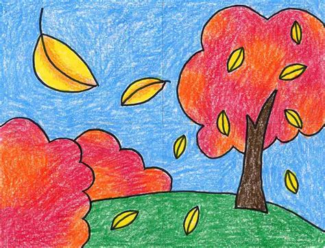 Autumn Season Drawing For Kids