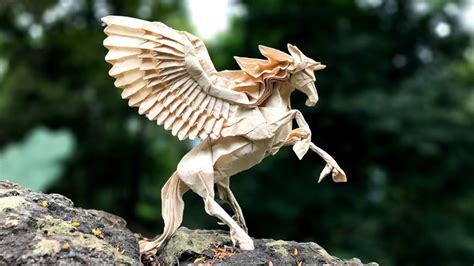 Origami Pegasus B3 (Satoshi Kamaiya) Partial Collapse Tutorial - YouTube