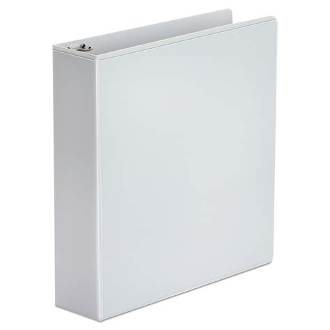 Economy Round Ring View Binder, 3 Rings, 2" Capacity, 11 x 8.5, White ...