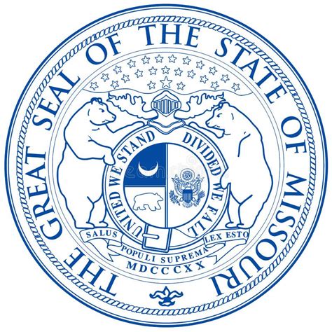 Missouri State Seal stock illustration. Illustration of seal - 130765391