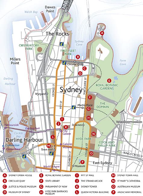 Map Of Sydney City Centre