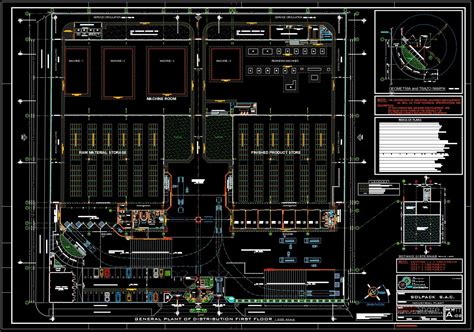 5.Industrial Plant Project Layout Plan and Details CAD