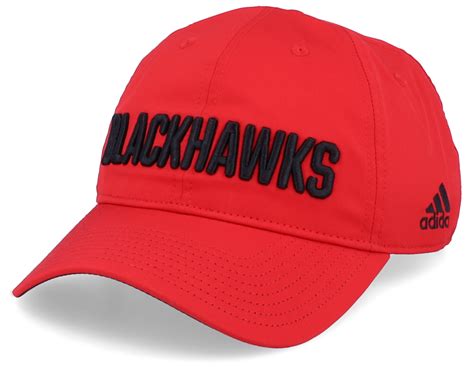 Chicago Blackhawks Coach Red/Black Adjustable - Adidas cap ...