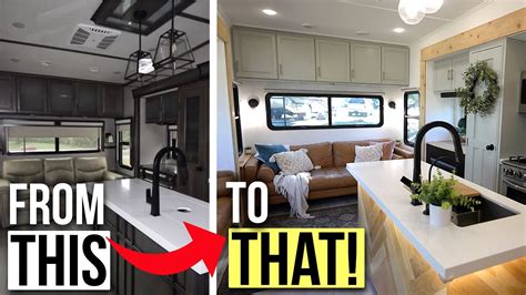 Before and After RV MAKEOVER // Updating our RV to Feel Like A Home ...