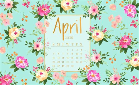 April 2024 Desktop Wallpaper Calendar - 2024 CALENDAR PRINTABLE