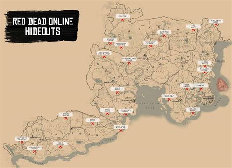 Red Dead Online Gang Hideout Spawn Locations - Red Dead Online - RDR2 ...