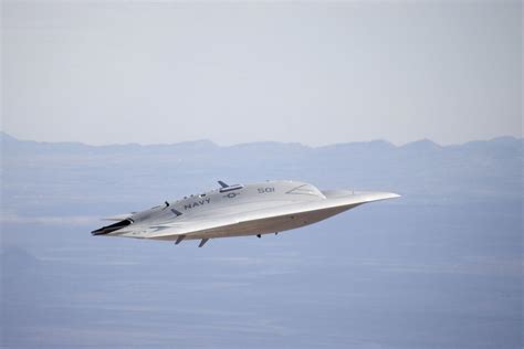 First flight of X-47B unmanned aircraft demonstrator in cruise mode