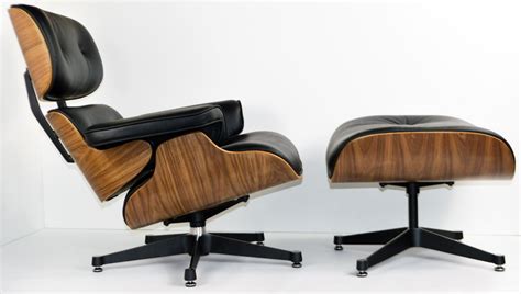 Charles Eames Chair - WALNUT - Black Leather - Charles Eames