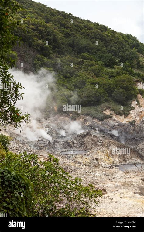 La Soufriere Drive-In Volcano, St. Lucia Stock Photo - Alamy