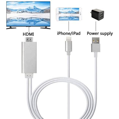 HDMI TV Cable Lightning to HDMI Adapter Connector for iPhone 12 11 Pro ...